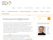 Tablet Screenshot of contact-center-portal.de